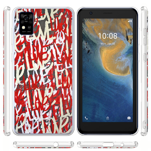 Чехол BoxFace ZTE Blade A31 Love Graffiti