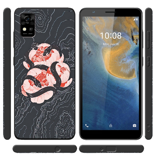 Чехол BoxFace ZTE Blade A31 Snake Rose