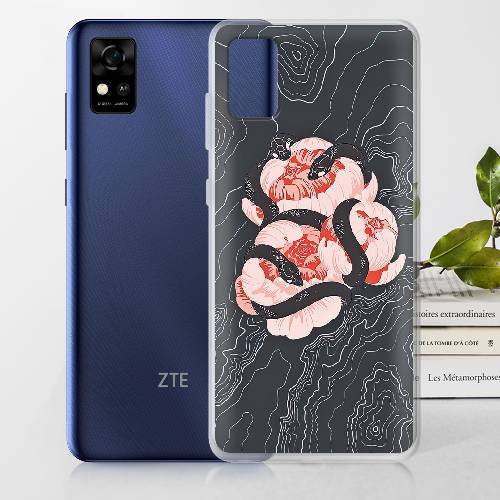 Чехол BoxFace ZTE Blade A31 Snake Rose