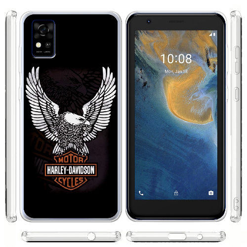 Чехол BoxFace ZTE Blade A31 Harley Davidson and eagle