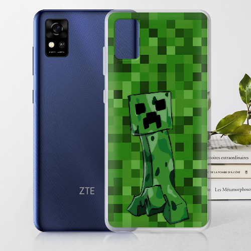 Чехол BoxFace ZTE Blade A31 Minecraft Creeper