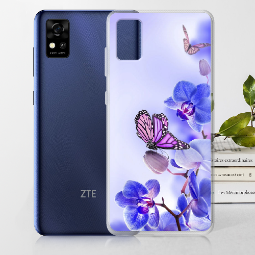 Чехол BoxFace ZTE Blade A31 Orchids and Butterflies