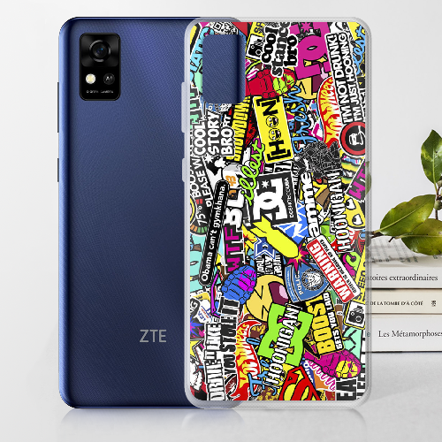 Чехол BoxFace ZTE Blade A31 Multicolored Inscriptions