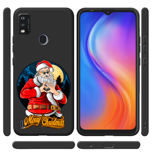 Чехол BoxFace ZTE Blade A51 Cool Santa and heart