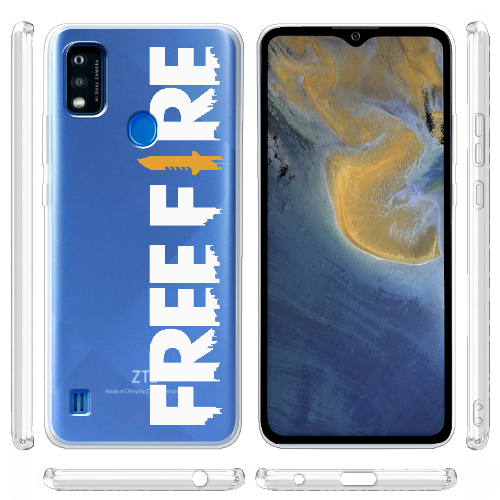 Чехол BoxFace ZTE Blade A51 Белый Free Fire