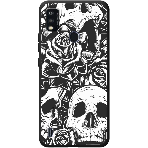 Чехол BoxFace ZTE Blade A51 Skull and Roses