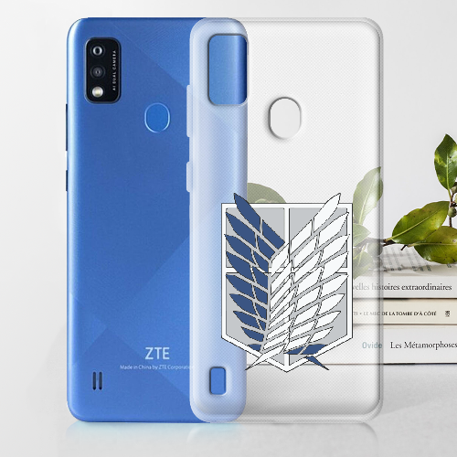 Чехол BoxFace ZTE Blade A51 Атака Титанов Крылья Свободы