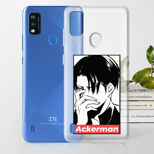 Чехол BoxFace ZTE Blade A51 Attack On Titan - Ackerman