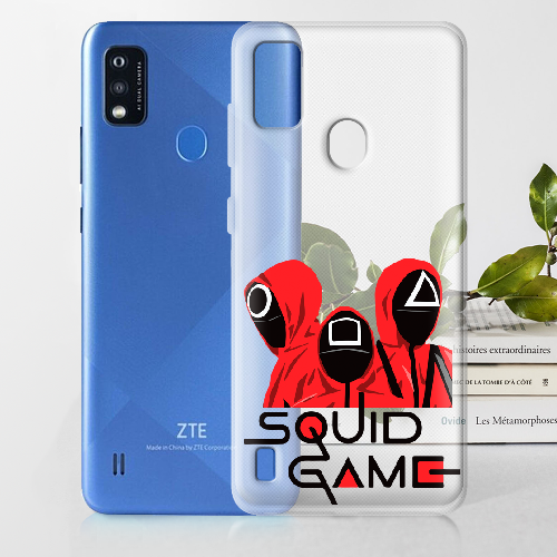 Чехол BoxFace ZTE Blade A51 siquid game люди в красном