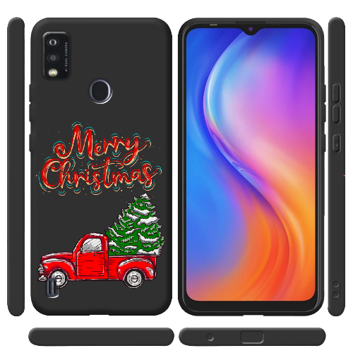 Чехол BoxFace ZTE Blade A51 Holiday Car Merry Christmas