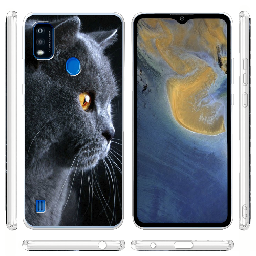 Чехол BoxFace ZTE Blade A51 English cat