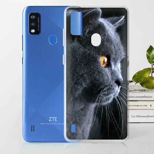 Чехол BoxFace ZTE Blade A51 English cat