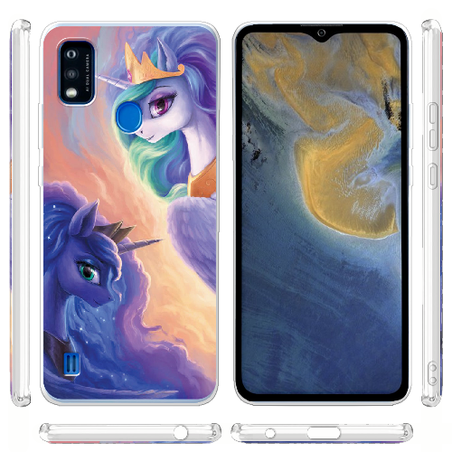 Чехол BoxFace ZTE Blade A51 My Little Pony Rarity Princess Luna