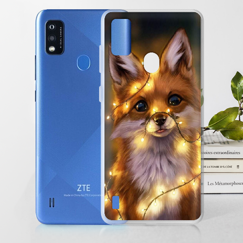 Чехол BoxFace ZTE Blade A51 Рождественская лиса