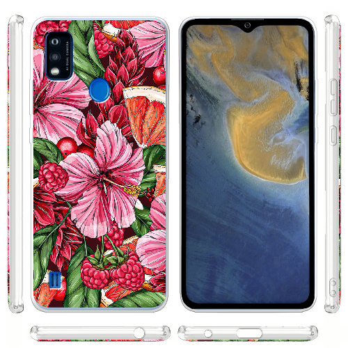 Чехол BoxFace ZTE Blade A51 Tropical Flowers