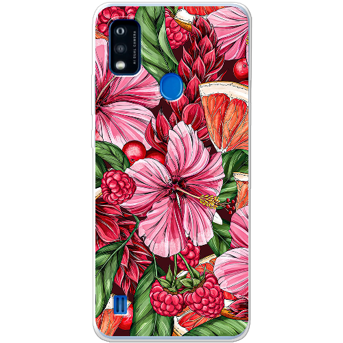 Чехол BoxFace ZTE Blade A51 Tropical Flowers