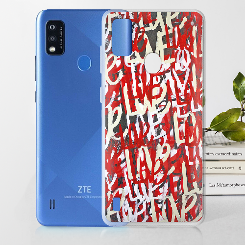 Чехол BoxFace ZTE Blade A51 Love Graffiti