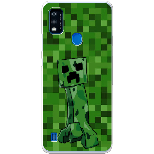 Чехол BoxFace ZTE Blade A51 Minecraft Creeper