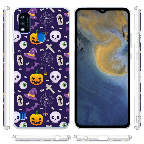 Чехол BoxFace ZTE Blade A51 Halloween Purple Mood