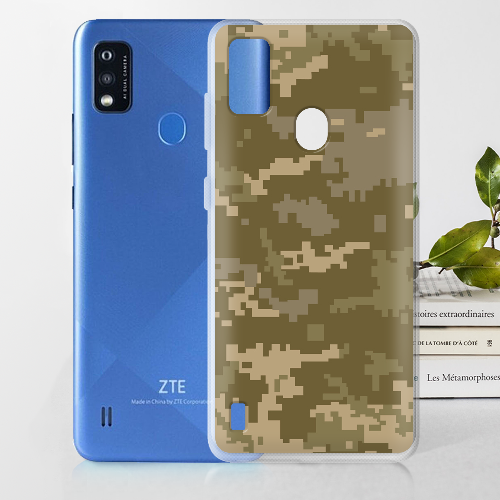 Чехол BoxFace ZTE Blade A51 Камуфляж ЗСУ