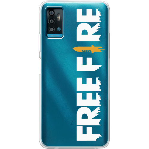 Чехол BoxFace ZTE Blade A71 Белый Free Fire