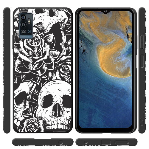 Чехол BoxFace ZTE Blade A71 Skull and Roses