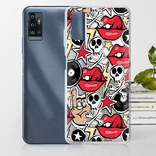 Чехол BoxFace ZTE Blade A71 Rock Graffiti