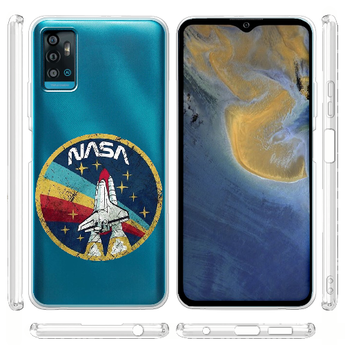 Чехол BoxFace ZTE Blade A71 Space Shuttle NASA