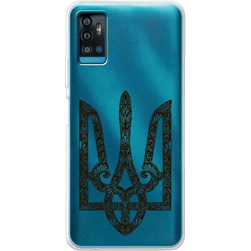 Чехол BoxFace ZTE Blade A71 Ukrainian Black Trident