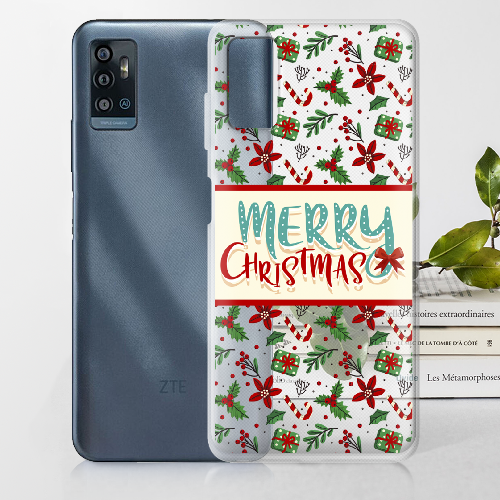 Чехол BoxFace ZTE Blade A71 Vintage Christmas Congratulation