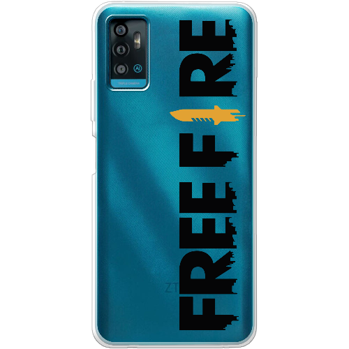 Чехол BoxFace ZTE Blade A71 Черный Free Fire