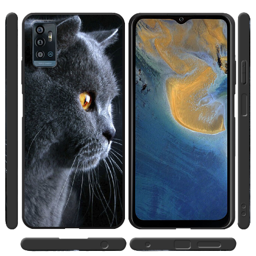 Чехол BoxFace ZTE Blade A71 English cat