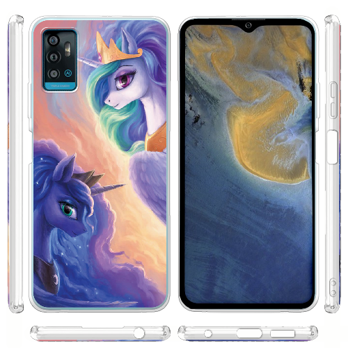 Чехол BoxFace ZTE Blade A71 My Little Pony Rarity Princess Luna