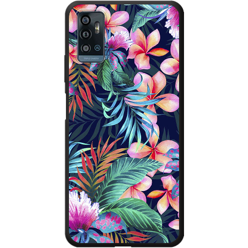 Чехол BoxFace ZTE Blade A71 flowers in the tropics