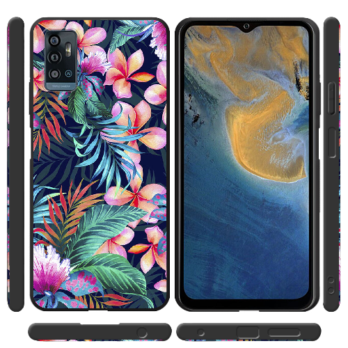 Чехол BoxFace ZTE Blade A71 flowers in the tropics