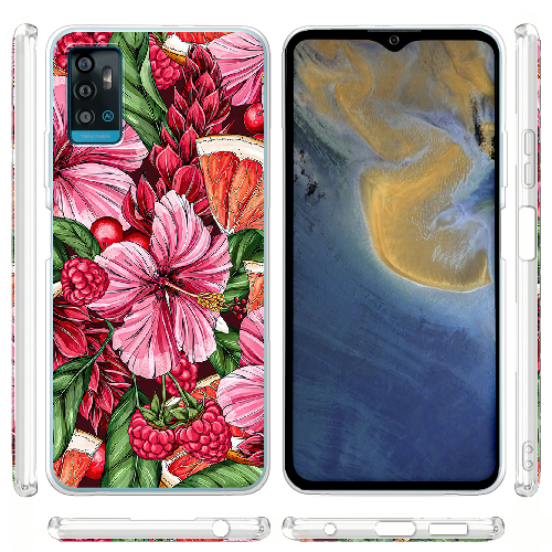 Чехол BoxFace ZTE Blade A71 Tropical Flowers