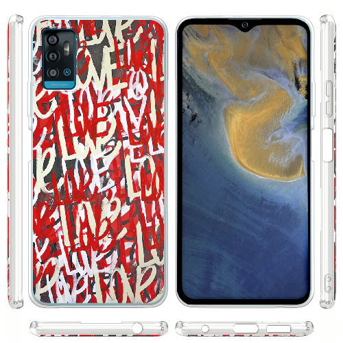 Чехол BoxFace ZTE Blade A71 Love Graffiti