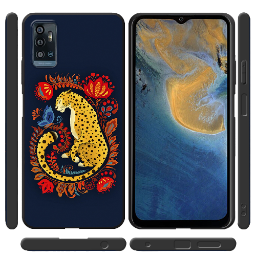 Чехол BoxFace ZTE Blade A71 Petrykivka Leopard