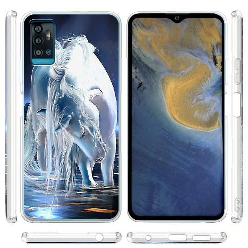 Чехол BoxFace ZTE Blade A71 White Horse