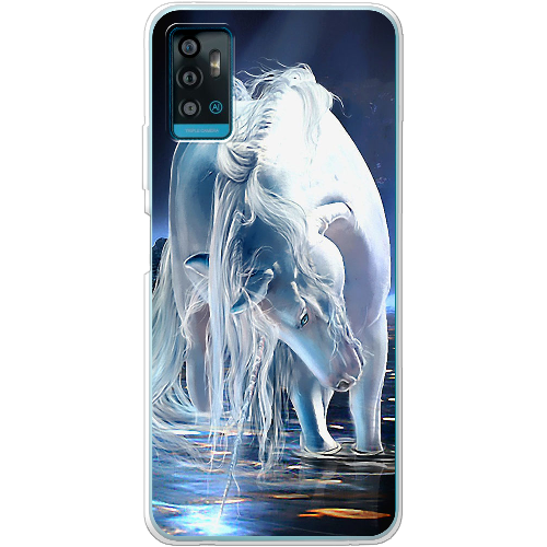 Чехол BoxFace ZTE Blade A71 White Horse