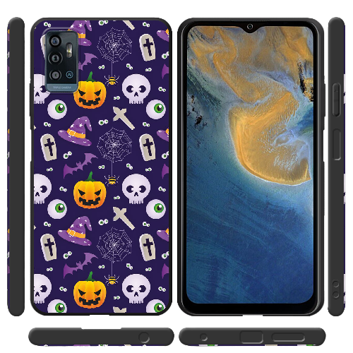 Чехол BoxFace ZTE Blade A71 Halloween Purple Mood