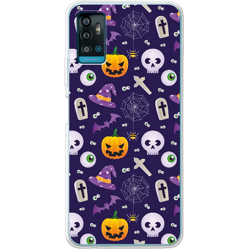 Чехол BoxFace ZTE Blade A71 Halloween Purple Mood