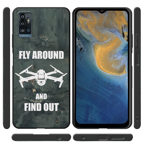 Чехол BoxFace ZTE Blade A71 Дрон Fly Around