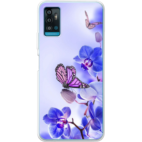 Чехол BoxFace ZTE Blade A71 Orchids and Butterflies