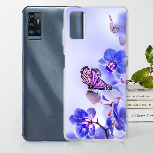 Чехол BoxFace ZTE Blade A71 Orchids and Butterflies