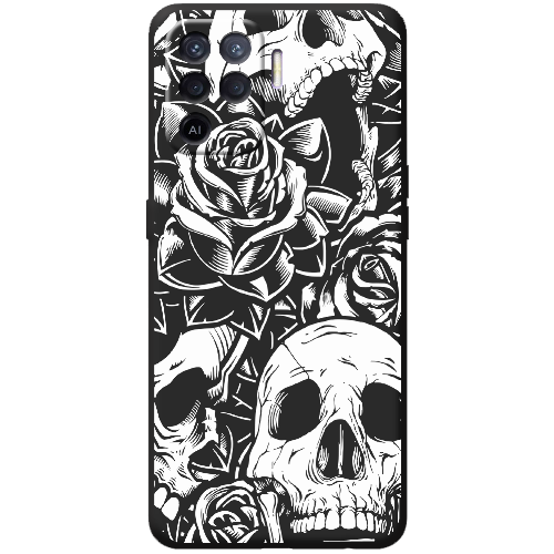 Чехол BoxFace OPPO Reno5 Lite Skull and Roses