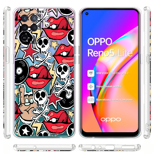 Чехол BoxFace OPPO Reno5 Lite Rock Graffiti