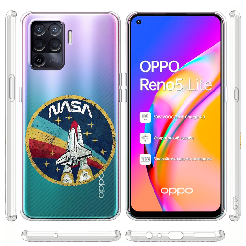 Чехол BoxFace OPPO Reno5 Lite Space Shuttle NASA