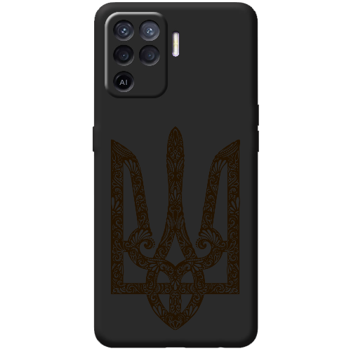 Чехол BoxFace OPPO Reno5 Lite Ukrainian Black Trident