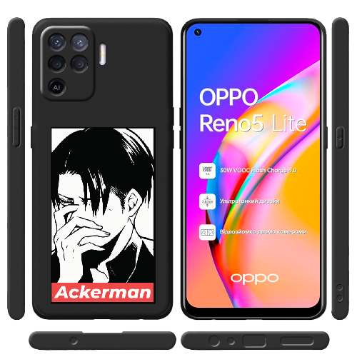 Чехол BoxFace OPPO Reno5 Lite Attack On Titan - Ackerman